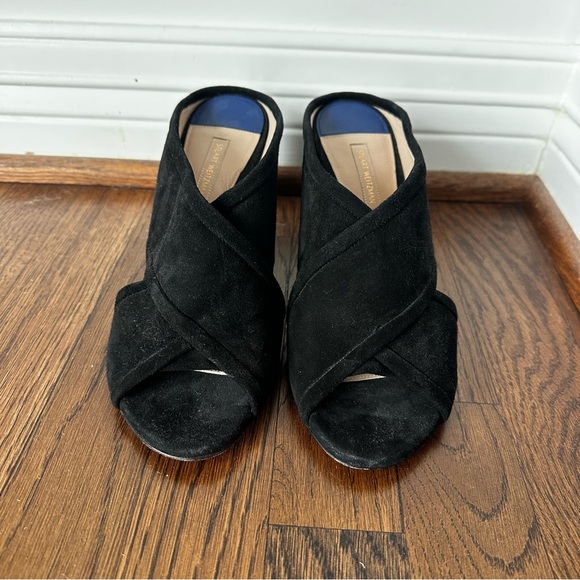 Stuart Weitzman Black Suede Mules - Picture 15 of 16